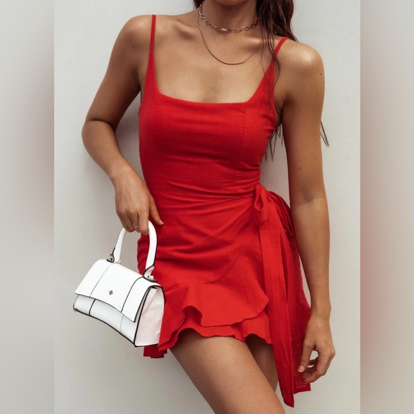 Princess Polly Dresses & Skirts - Princess Polly Love Lane Red Mini Dress